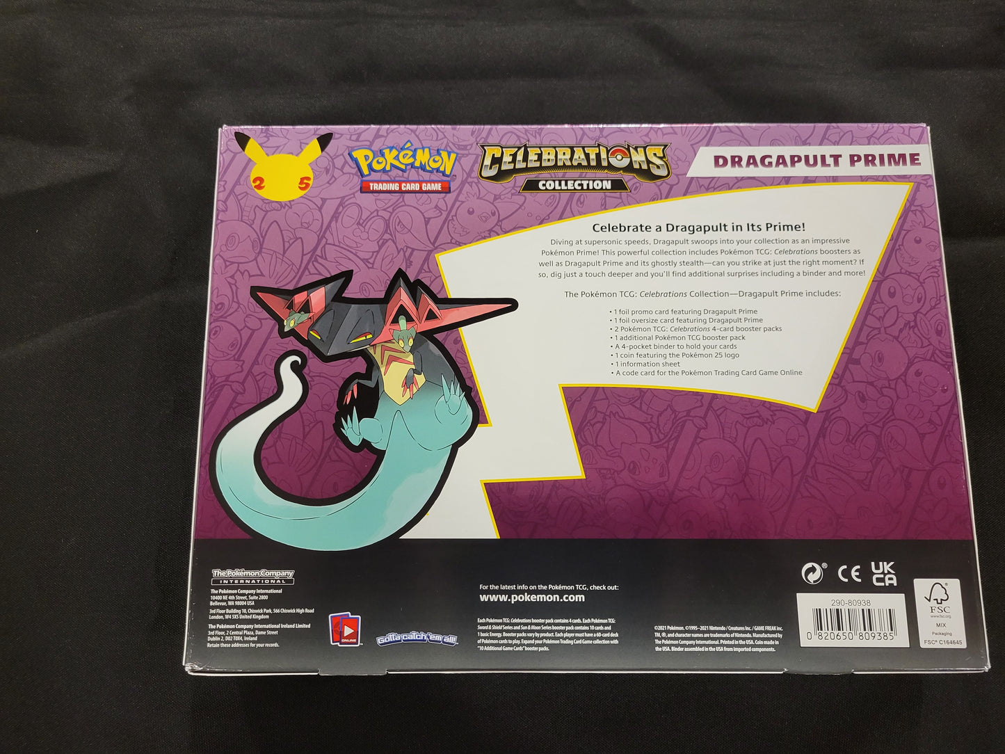 Back of Dragapult Prime box