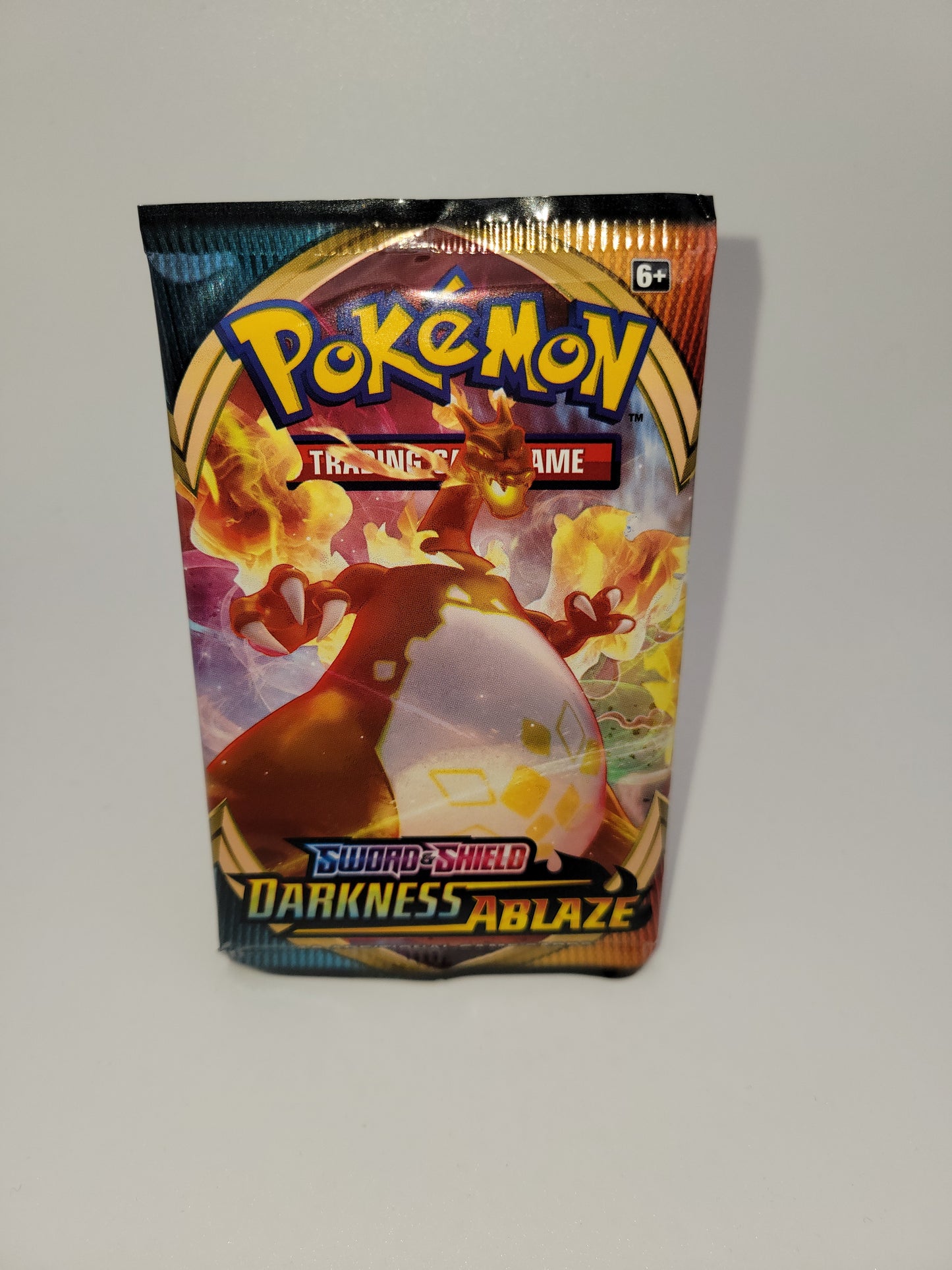 One booster pack of Darkness Ablaze comes with ten cards. (Pack art varies)