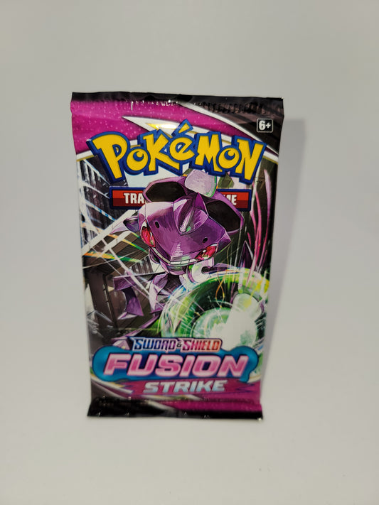 One booster pack of Fusion Strike comes with ten cards. (Pack art varies)