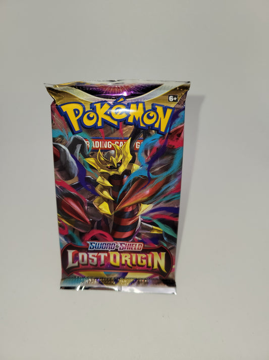 One booster pack of Lost Origin comes with ten cards. (Pack art varies)